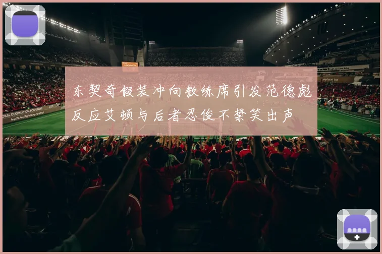 东契奇假装冲向教练席引发范德彪反应艾顿与后者忍俊不禁笑出声